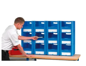 Pickwall with 400mm deep open fronted container 1200x400x850mm (20 containers)