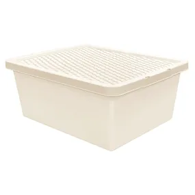 Plastic Storage Box 10 Litres - Cream by Thumbs Up Bury