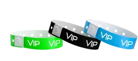 Plastic Wristbands White VIP