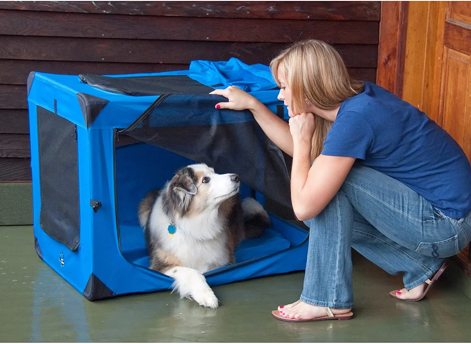 Portable Soft Pet Crate for Cats and Dogs - Generation II Deluxe Portable Soft Crate