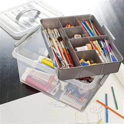 Q-LIne Multibox 15L - Transparent Metallic