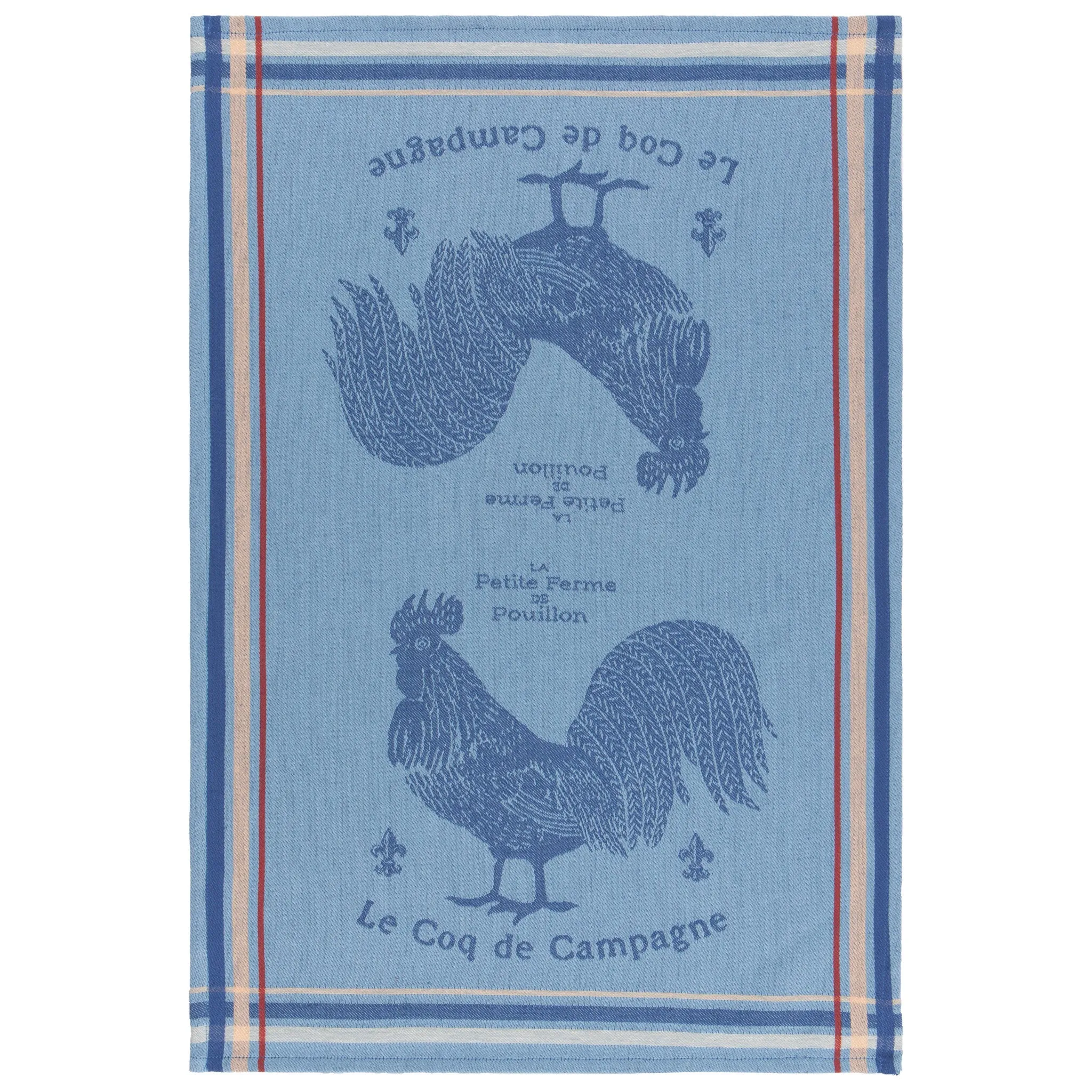 Rooster Francaise Jacquard Dishtowel