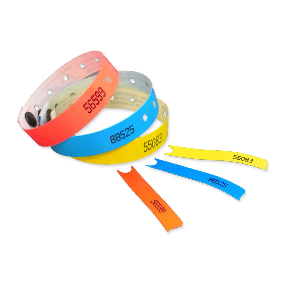 SecurMatch® Plastic Wristbands 1/2" 468P (500/Box)