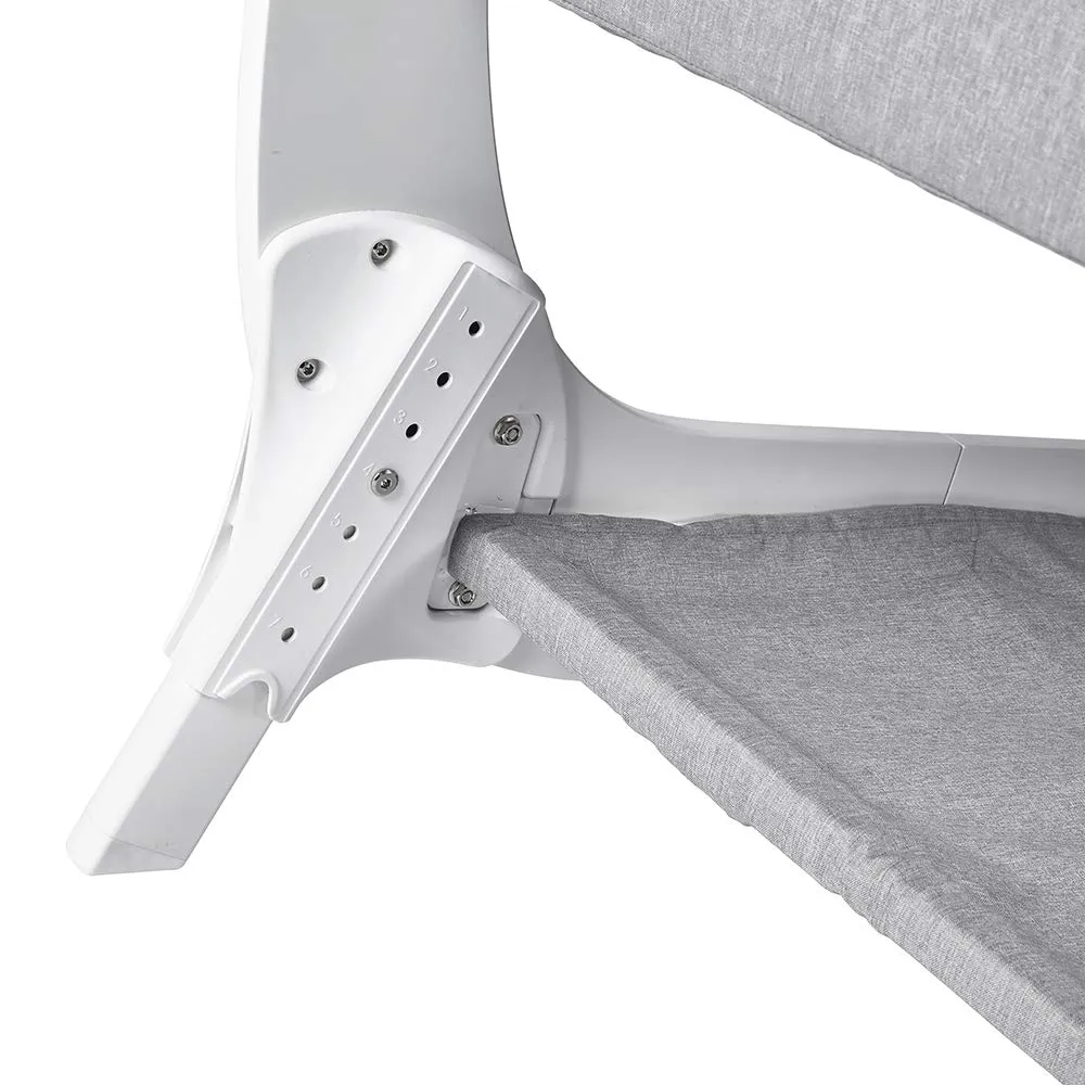 Shnuggle Air Bedside Crib - Dove Grey (1 year local warranty on manufacturing defects)