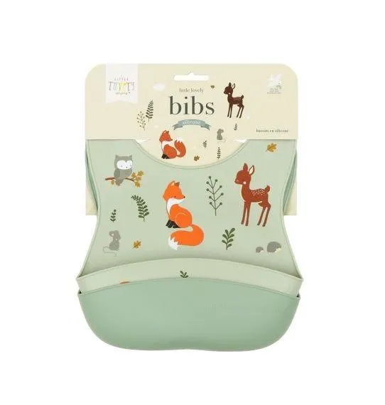 Silicone Bib Set of 2 - Forest Friends