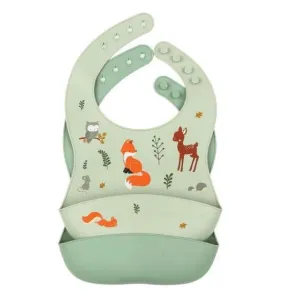 Silicone Bib Set of 2 - Forest Friends