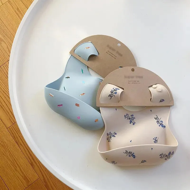 Silicone Essentials: Boho-Chic Adjustable Waterproof Bibs