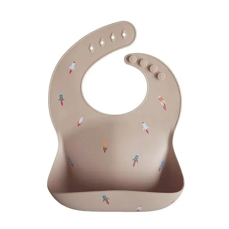Silicone Essentials: Boho-Chic Adjustable Waterproof Bibs