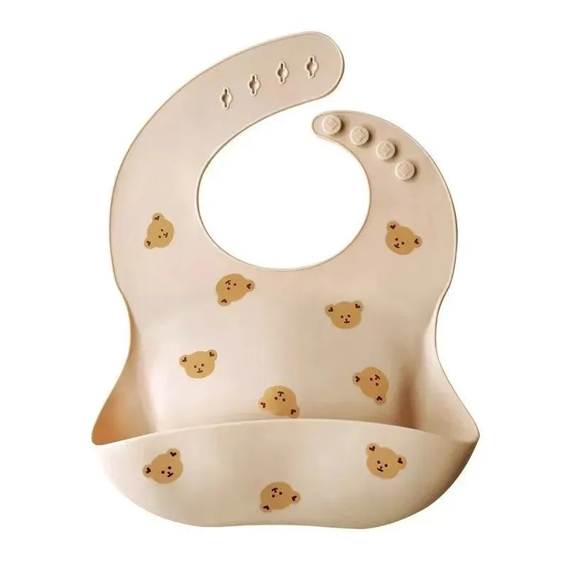 Silicone Essentials: Boho-Chic Adjustable Waterproof Bibs