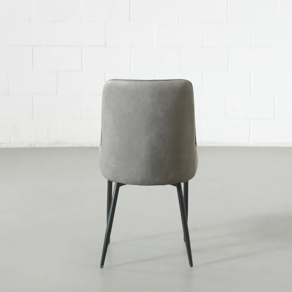 SOHO - Grey Vegan Leather Dining Chair
