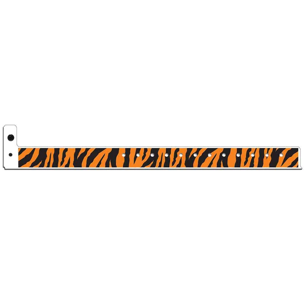 Superband® Expressions Plastic Wristbands 3/4" Tiger Design 4044 (500/Box)