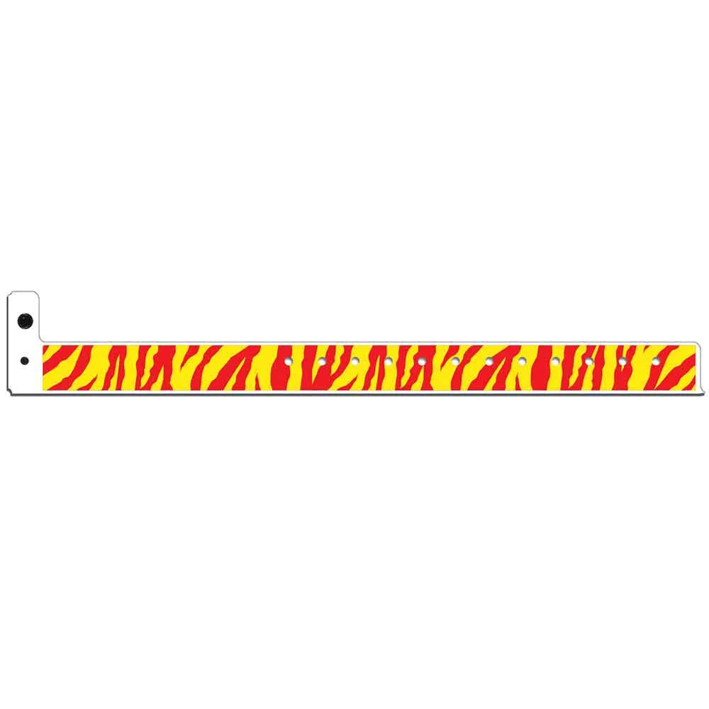 Superband® Expressions Plastic Wristbands 3/4" Tiger Design 4044 (500/Box)
