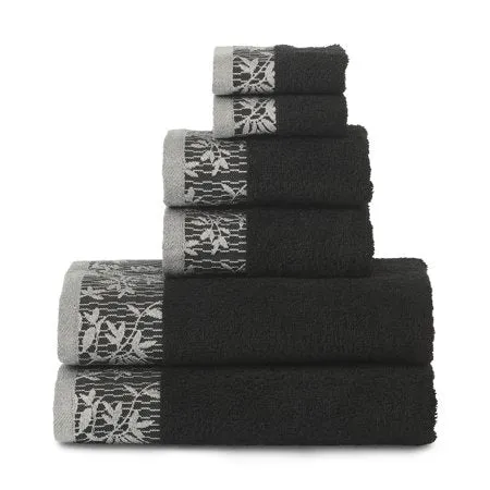 Superior 100-percent Cotton Wisteria 6-Piece Towel Set
