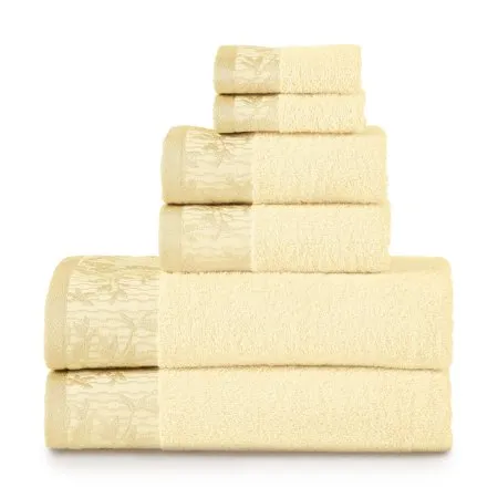 Superior 100-percent Cotton Wisteria 6-Piece Towel Set