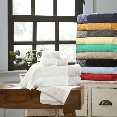Superior 100-percent Cotton Wisteria 6-Piece Towel Set