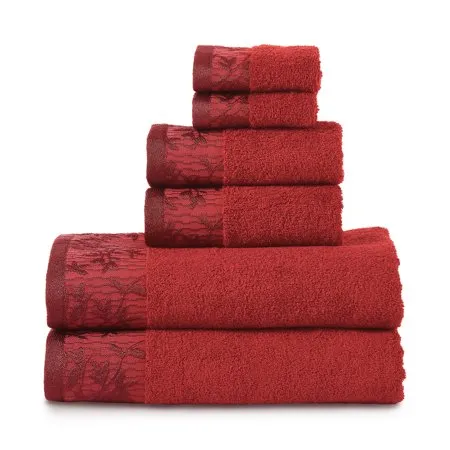 Superior 100-percent Cotton Wisteria 6-Piece Towel Set