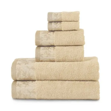 Superior 100-percent Cotton Wisteria 6-Piece Towel Set