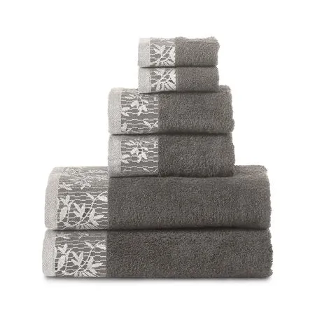Superior 100-percent Cotton Wisteria 6-Piece Towel Set