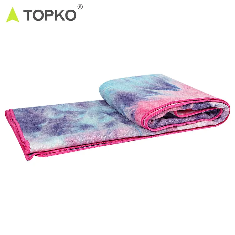 Tie dye Microfiber Yoga Towel（ no silicon dot )