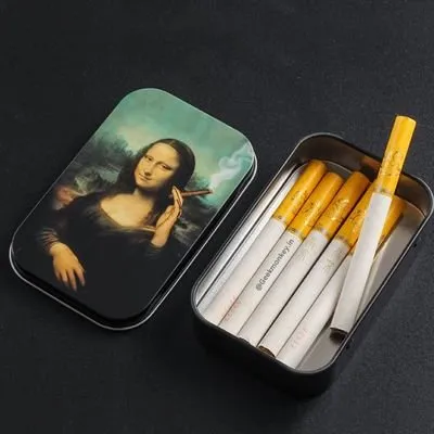 Tin Storage Box - Rolling Paper Stash Box