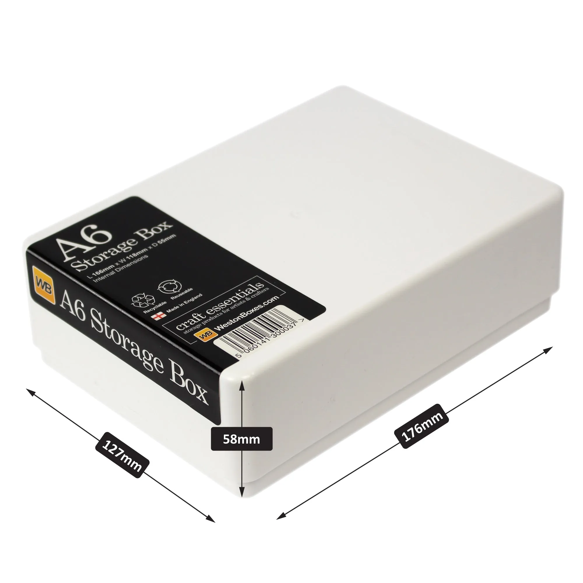 TOUGH, Heavy Duty, A6 Plastic Storage Box