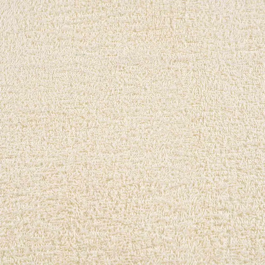 Towels 10 pcs Cream 100x200 cm 360 gsm 100% Cotton