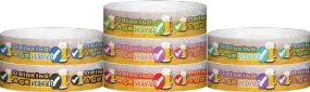 Tyvek® 3/4" x 10" Drinking Age Verified Beer Glass pattern wristbands