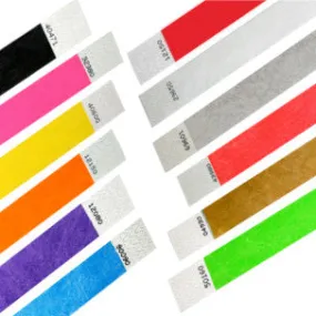 Tyvek Solid Color Wristbands - Free Shipping on Wristbands!