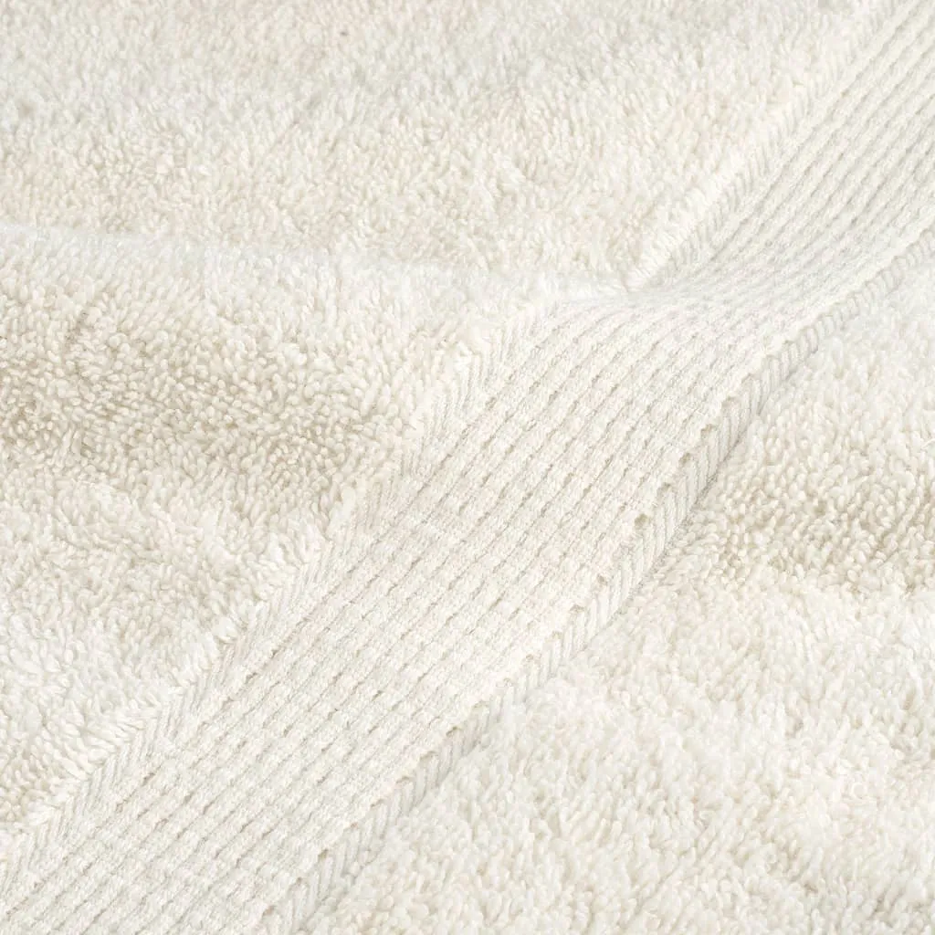 vidaXL 12 Piece Premium Towel Set SOLUND Cream 600 gsm - Luxuriously Soft, Highly Absorbent, OEKO-TEX Certified
