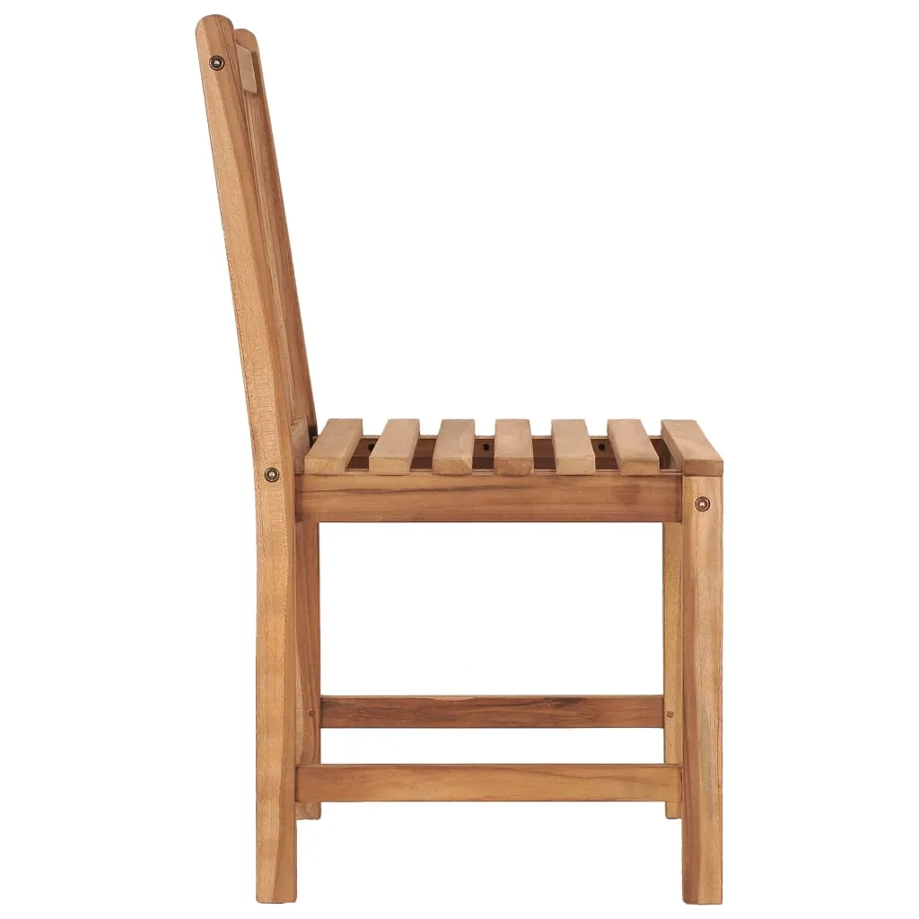 vidaXL Patio Chairs 6 pcs Solid Teak Wood - Durable Outdoor Furniture