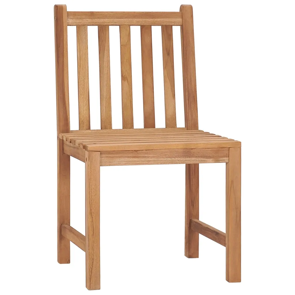 vidaXL Patio Chairs 6 pcs Solid Teak Wood - Durable Outdoor Furniture
