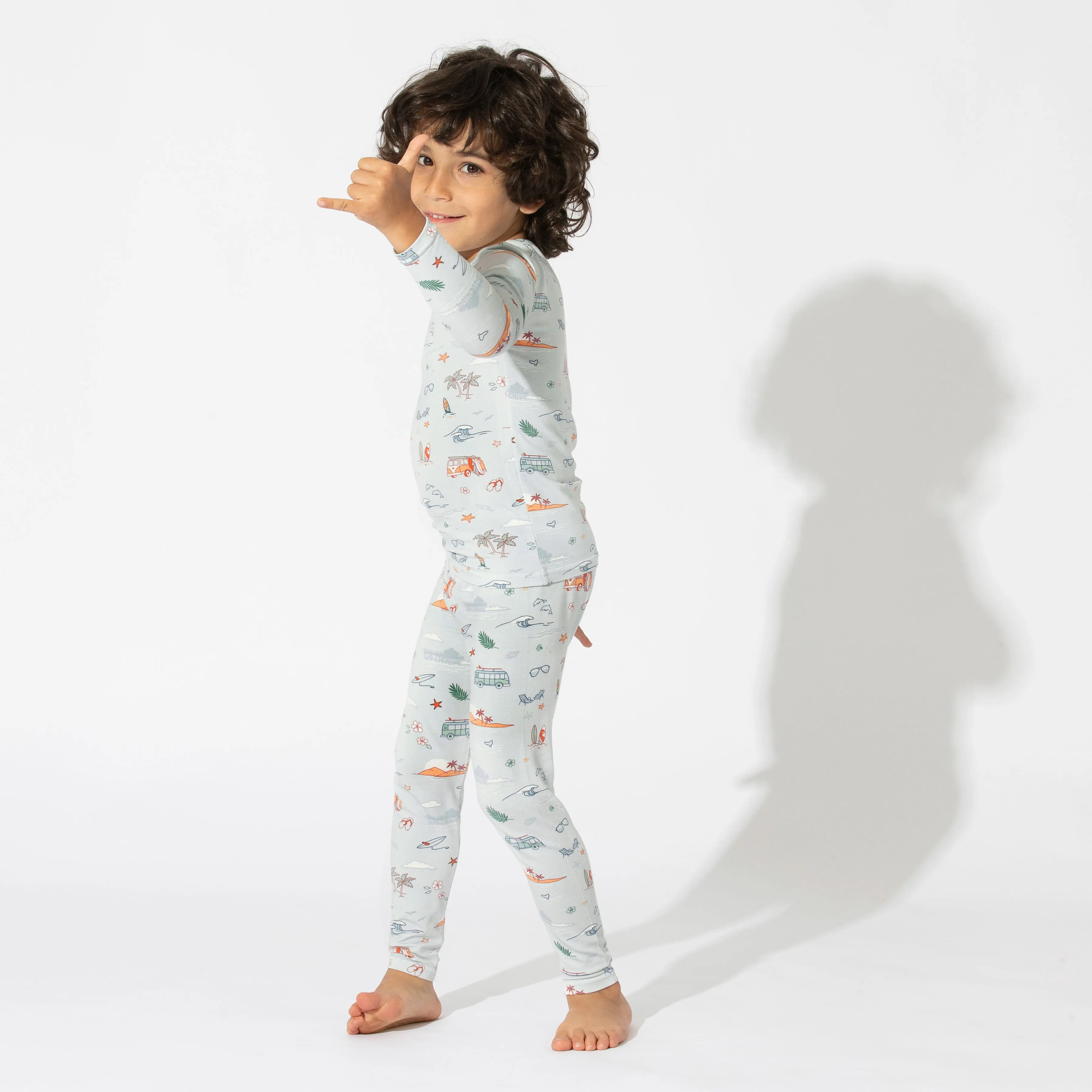 Vintage Surf Kids Bamboo Pajamas