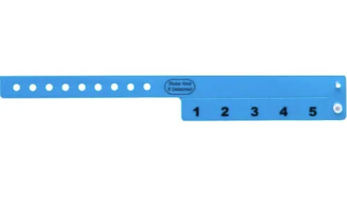 Vinyl Wristbands - 5 Tab