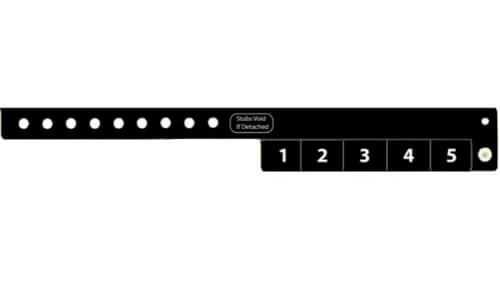 Vinyl Wristbands - 5 Tab