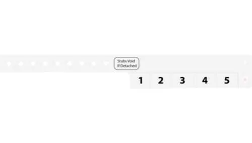 Vinyl Wristbands - 5 Tab