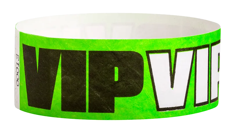 VIP Tyvek 1" Wristbands