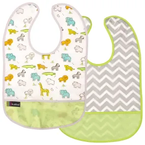 Waterproof Clean Bibs - 2 Pack