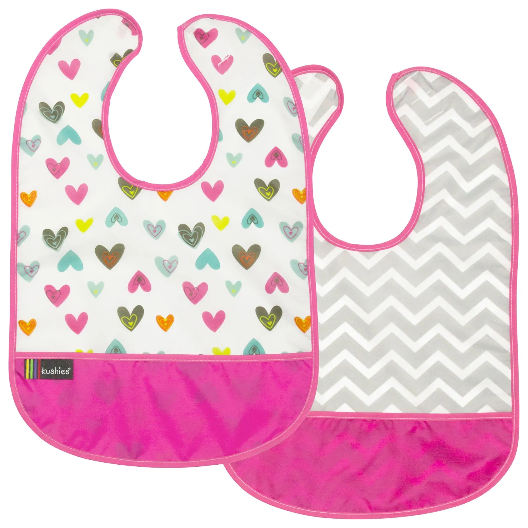 Waterproof Clean Bibs - 2 Pack