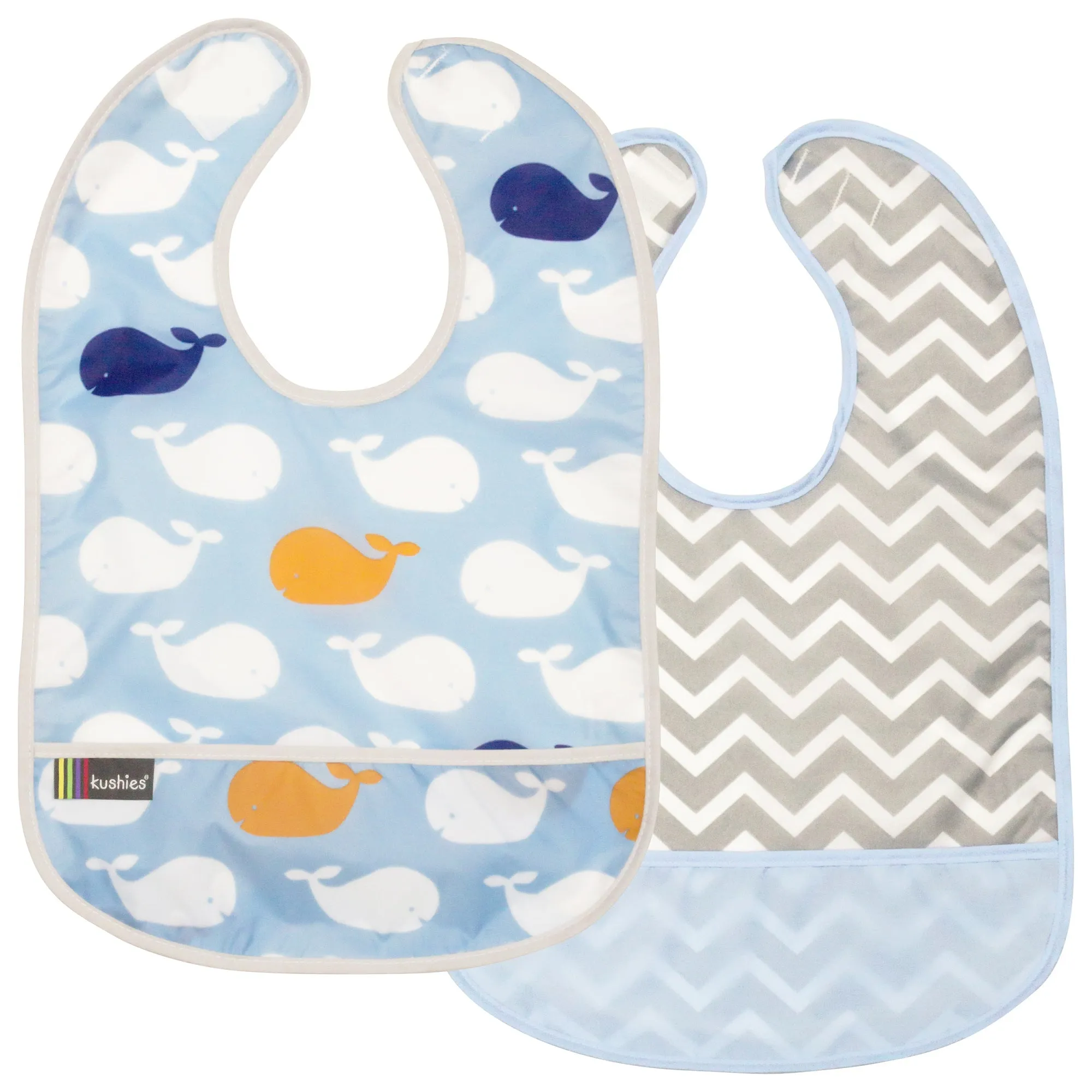 Waterproof Clean Bibs - 2 Pack