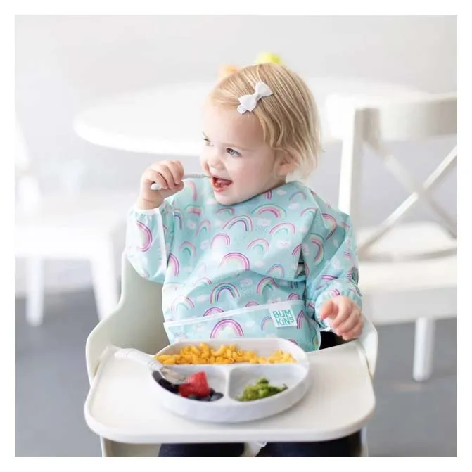 Waterproof Sleeved Bib - Rainbows