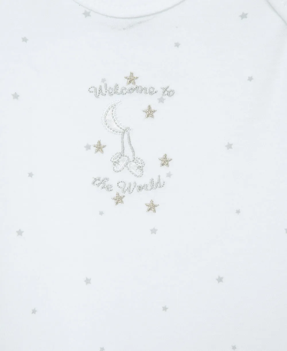 Welcome To The World Sleeper Gown and Hat