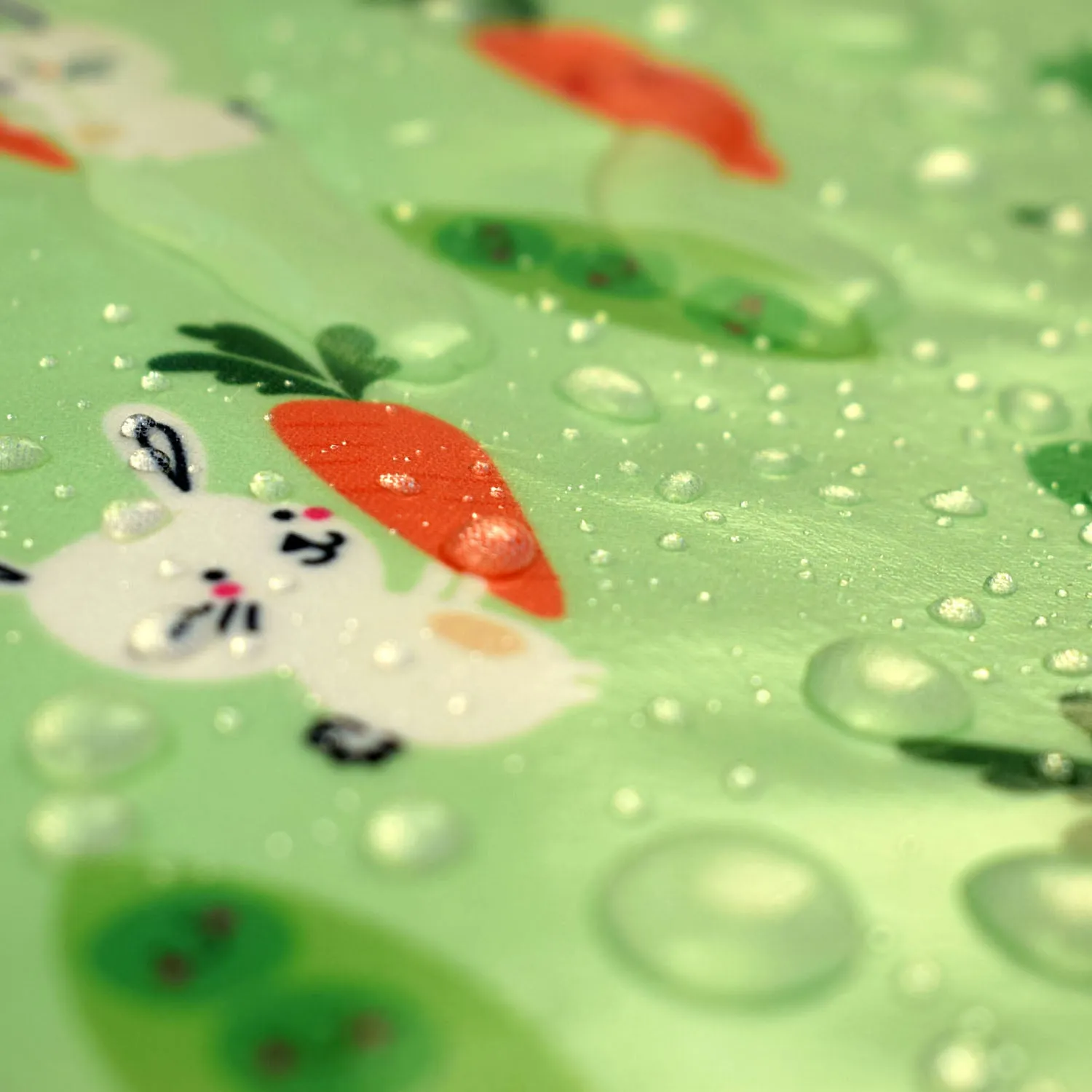 Wipeezee Splash Mat - Green Bunny & Veg