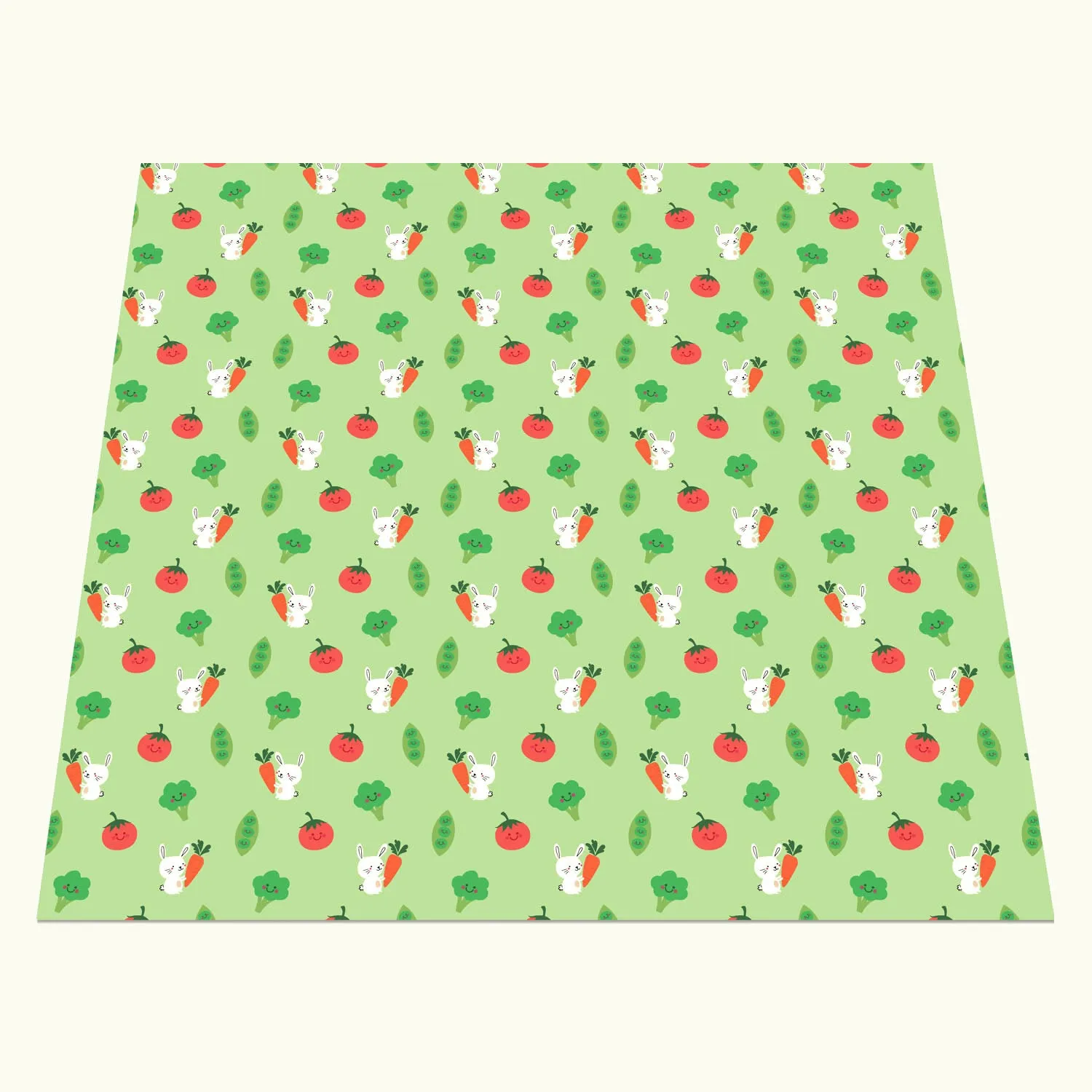 Wipeezee Splash Mat - Green Bunny & Veg