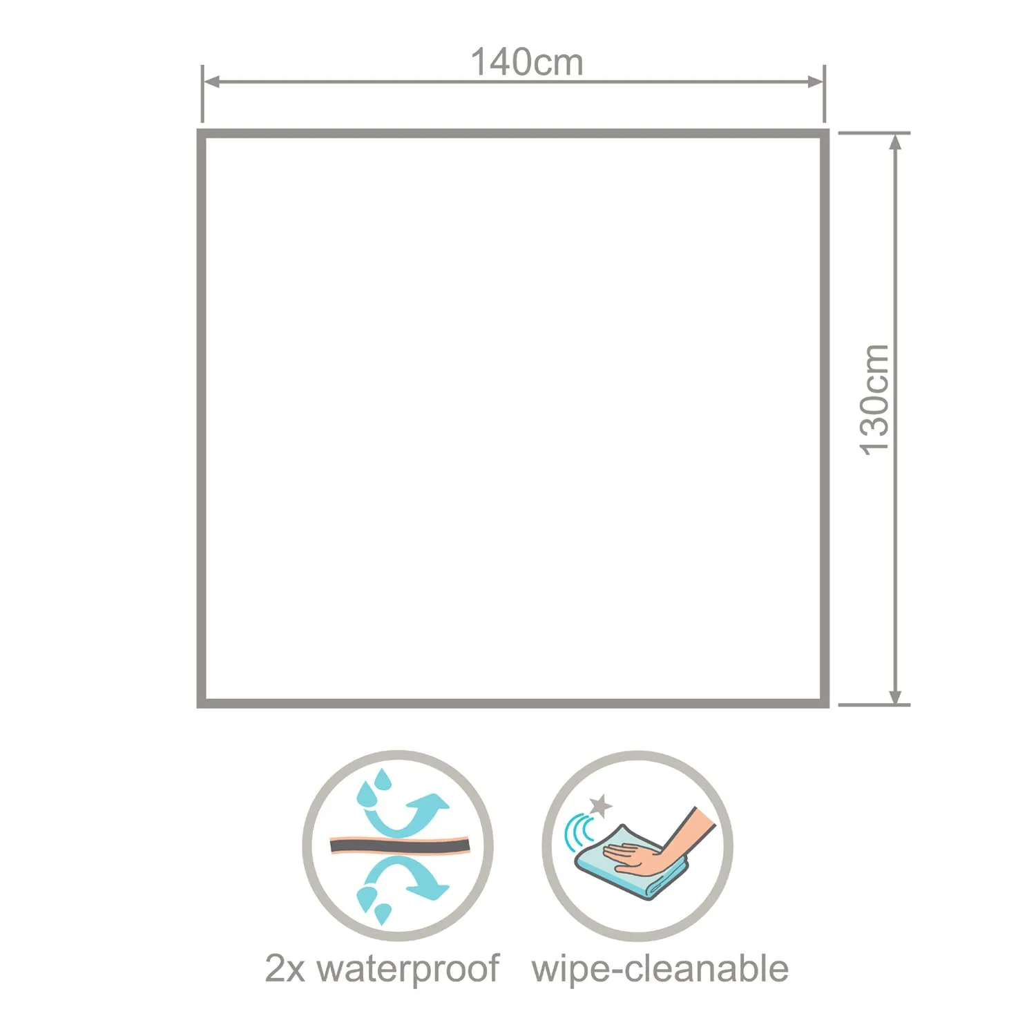 Wipeezee Splash Mat - Green Bunny & Veg