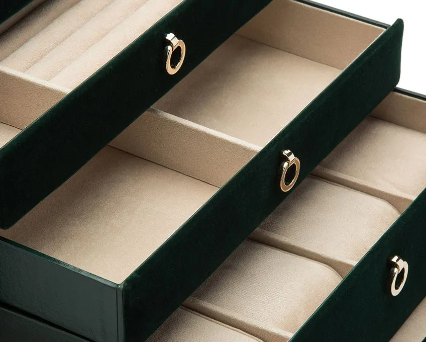 Zoe Large Jewelry Box (Forest Green)