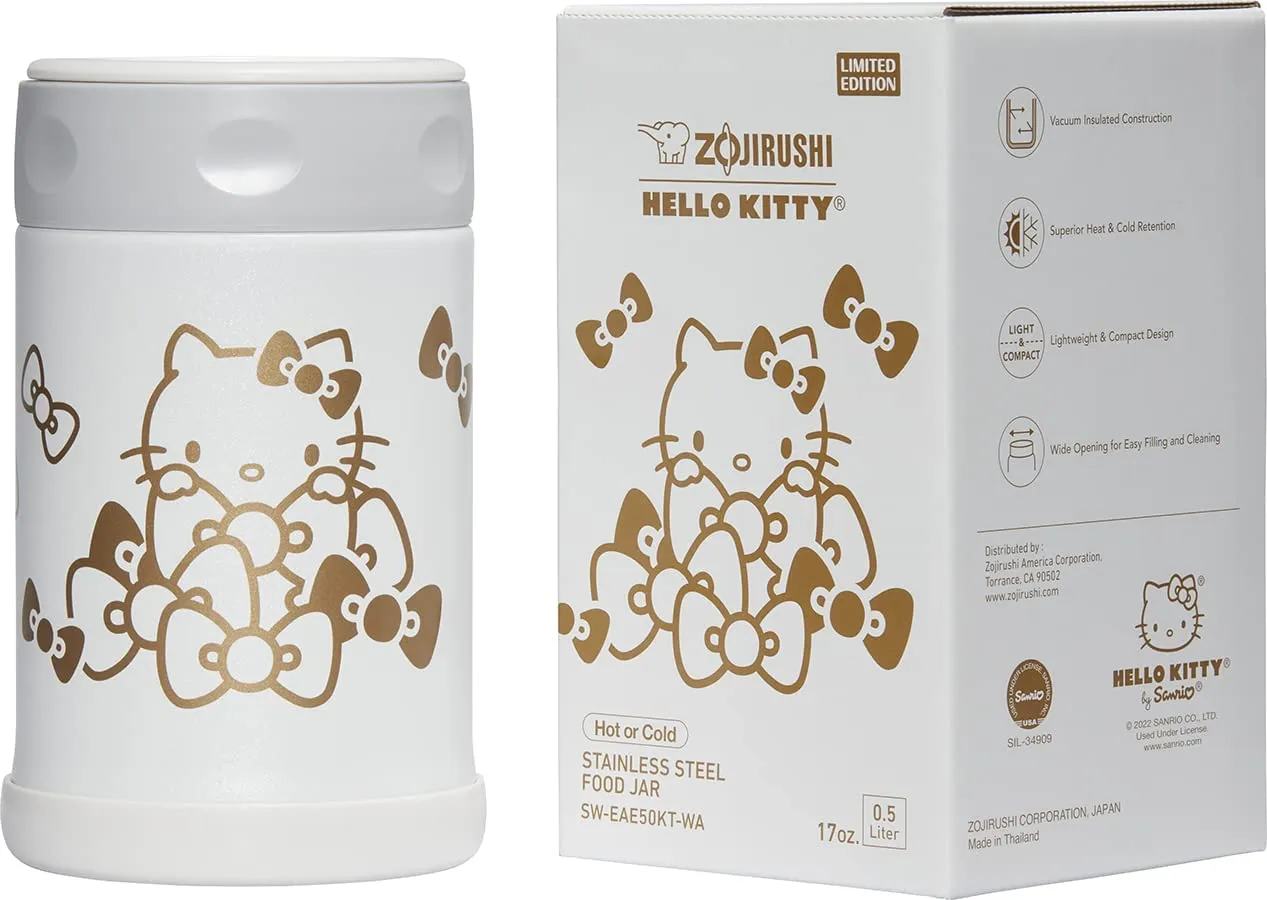 ZOJIRUSHI x HELLO KITTY® Stainless Steel Food Jar ZO-SW-EAE50KT(0.5L)